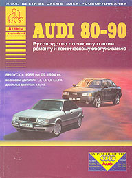 Руководство по ремонту AUDI 80/90, с 1986 по 1994 г., бензин/дизель