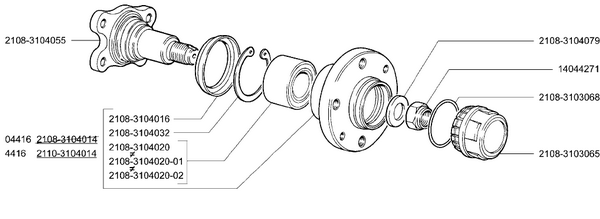 Чертеж Ступицы Заднего Колеса - briefsanfrancisco