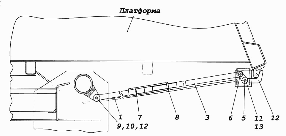 Запоры заднего борта камаз Запоры заднего борта камаз