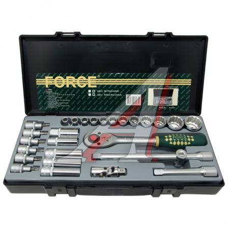 НАБОР ГОЛОВОК ТОРЦЕВЫХ 1/2 12-ТИ ГРАННЫХ 28 ПРЕДМЕТОВ FORCE 4291