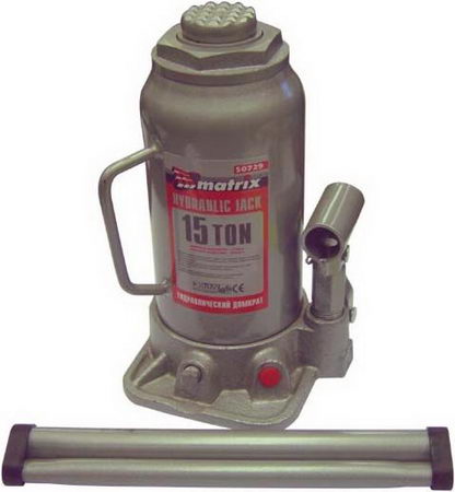 ДОМКРАТ ГИДРАВЛИЧ (15Т) MATRIX БУТЫЛОЧНЫЙ 230-460ММ 50729