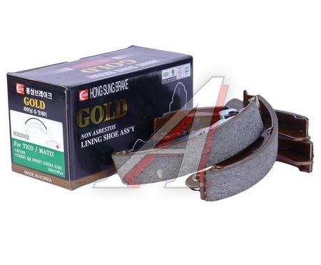 КОЛОДКИ ТОРМОЗНЫЕ БАРАБАННЫЕ DAEWOO: MATIZ 98-  CHEVROLET: MATIZ 05- HS2002