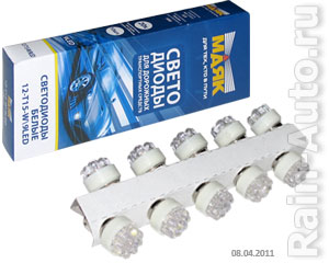  12V BA15S P21W 9  LED WHITE () 25880