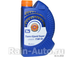 МАСЛО ТНК TRANS GIPOID SUPER 75W-90 GL-5 ТРАНС П / С (1Л) 40616132