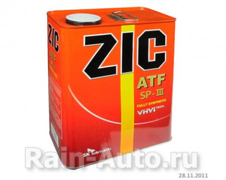 МАСЛО ТРАНСМИСИОННОЕ ZIC ATF SP-III СИНТ. (4 Л) 34099