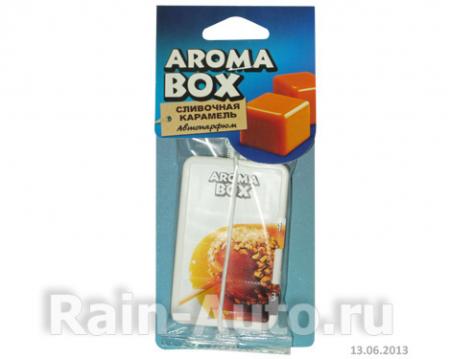 АРОМАТИЗАТОР ПОДВЕСНОЙ БУМАЖНЫЙ AROMA BOX, СЛИВОЧНАЯ КАРАМЕЛЬ В-11