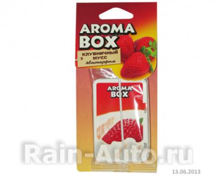 АРОМАТИЗАТОР ПОДВЕСНОЙ БУМАЖНЫЙ AROMA BOX, КЛУБНИЧНЫЙ МУСС В-5