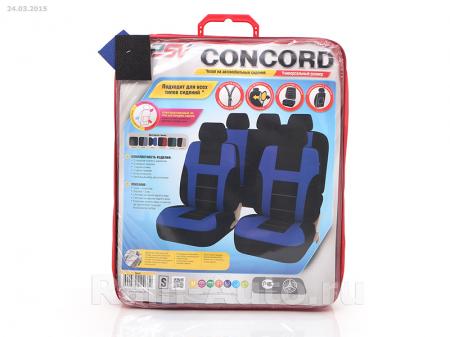 ЧЕХЛЫ СИДЕНИЙ УНИВЕРСАЛЬНЫЕ CONCORD, РАЗМЕР S, СИНИЕ (КОМПЛЕКТ) 117730