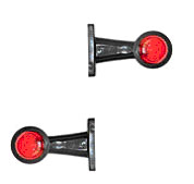 УКАЗАТЕЛЬ ГАБАРИТА КРАСНЫЙ/БЕСЦВЕТНЫЙ (КОМПЛЕКТ) ГРУЗОВЫЕ А/М И ПРИЦЕПЫ, ПРИМ. Б/Л, КОМПЛЕКТ ГФ 3.3- 00/01