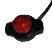 ФОНАРЬ ГАБАРИТНЫЙ ГРУЗОВЫЕ А/М И ПРИЦЕПЫ, ГФ 3.18 ШАЙБА КРАСНЫЙ  LED 12/24V (РАССЕИВАТЕЛЬ ПРОЗРАЧНЫЙ) 