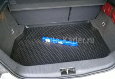 КОВРИК В БАГАЖНИК FORD FIESTA 2002-2008, ХБ. (ПОЛИУРЕТАН) B0003