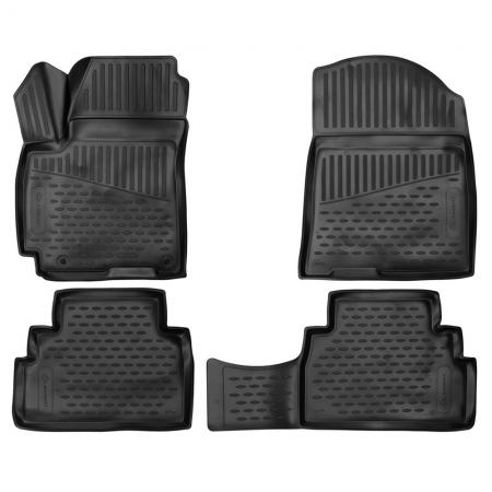 КОВРИКИ 3D В САЛОН ПОДХОДЯТ ДЛЯ KIA SOUL, 2019->, КРОССОВЕР, 4ШТ. (ПУ, ПОВЫШЕННАЯ ИЗНОСОСТОЙКОСТЬ) FORMAT.3D02279210