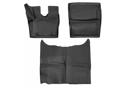 КОВРИКИ В САЛОН ПОДХОДЯТ ДЛЯ DAF XF 2019->, 3ШТ. (ПУ, ПОВЫШЕННАЯ ИЗНОСОСТОЙКОСТЬ) FORMAT.AN0171210k