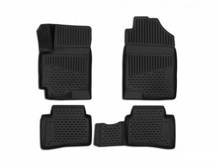 КОВРИКИ 3D В САЛОН HYUNDAI SOLARIS, 2017->, COMFORT, 4 ШТ. (ПУ, ПОВЫШЕННАЯ ИЗНОСОСТОЙКОСТЬ) FORMAT.3D2065210