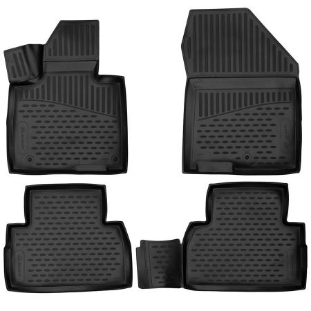 КОВРИКИ 3D В САЛОН ПОДХОДЯТ ДЛЯ HYUNDAI SANTA FE, 2017->, ВНЕД., 4 ШТ. (ПУ, ПОВЫШЕННАЯ ИЗНОСОСТОЙКОСТЬ) FORMAT.3D01995210