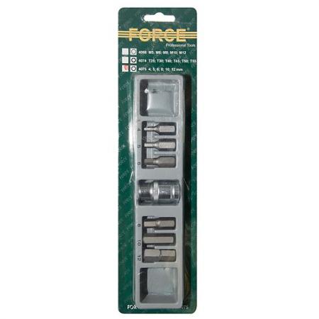 НАБОР БИТ HEX 4-12ММ 30ММ 7ПР FORCE 4075 4075