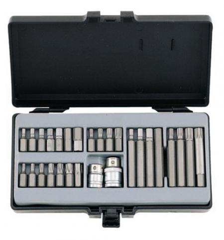 НАБОР БИТ 1/2&3/8 SPLINE, TORX, HEX T10-55H С ДЕРЖАТЕЛЕМ В КЕЙСЕ 2 ПРЕДМЕТА FORCE 4283