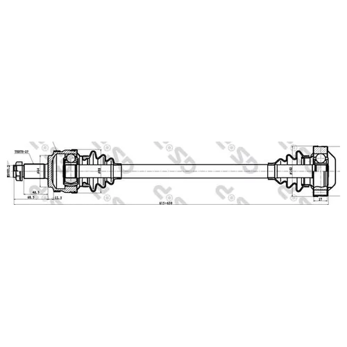 ПРИВОДНОЙ ВАЛ ABS BMW 3 E36 90-99 205007