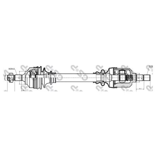 ПРИВОД В СБОРЕ CITROEN BERLINGO I-II/C4/PEUG PARTNER/307 1.6HDI-2.0HDI 00- ЛЕВ. 245105