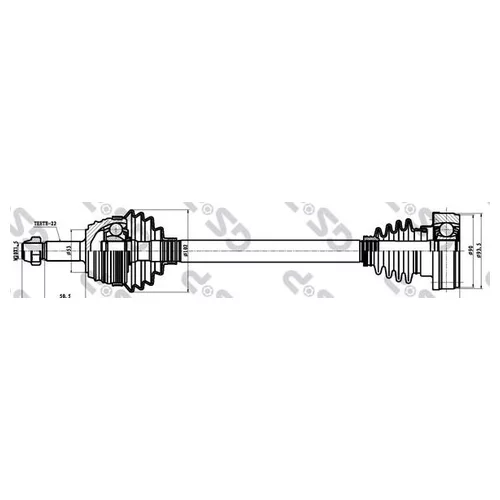    VW GOLF II/POLO III/ 1.6-1.9SDI 83-04 . 253003