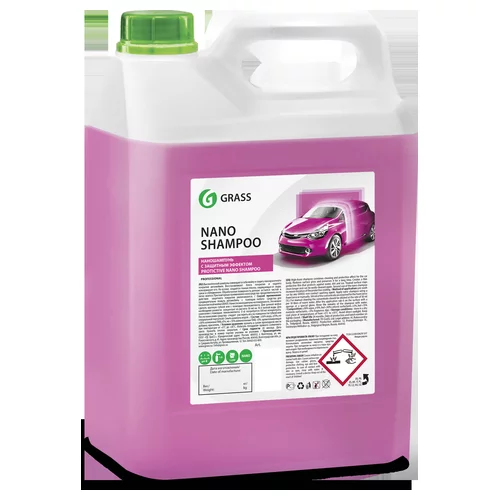 ШАМПУНЬ С ПОЛИРОЛЬЮ NANO SHAMPOO 5КГ GRASS 136102