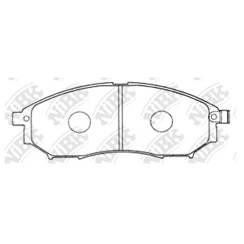 К-Т ТОРМ. КОЛОДОК FR INFI, NI MURANO, NAVARA, RE K PN2444