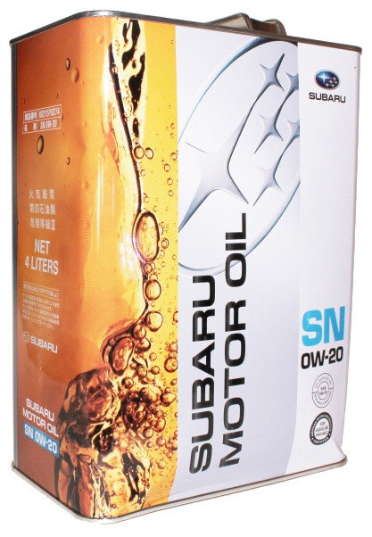   SUBARU ENGINE OIL SN 0W-20    () 4L K0215Y0274