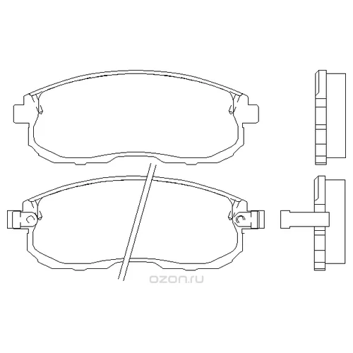 КОЛОДКИ ТОРМОЗНЫЕ ПЕРЕДНИЕ INFINITI I30 3.0/ NISSA D1110M