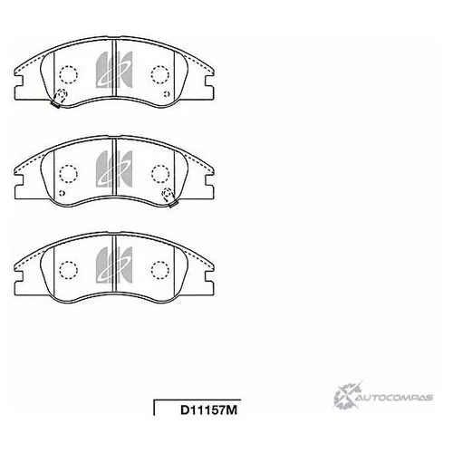 КОЛОДКИ ТОРМОЗНЫЕ ДИСКОВЫЕ ПЕРЕДН KIA CERATO 1.5-2 D11157M