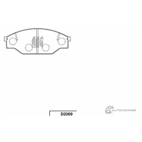 . . . DYNA 100, HI-ACE 82-89, 4WD, HI-LUX 1.8 83- (TOYOTA=PF1209 NISSHIMBO, 04465-26080) D2069