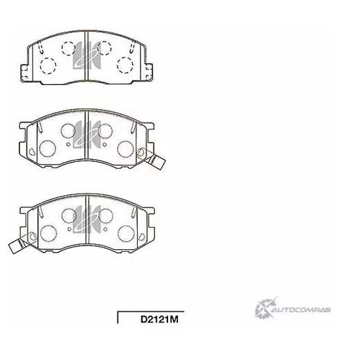 КОЛОДКИ ТОРМОЗНЫЕ D2121M