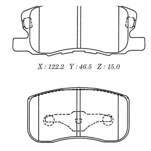 КОЛОДКИ ТОРМОЗНЫЕ ДИСКОВЫЕ MITSUBISHI COLT D6121