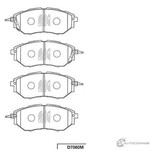 КОЛОДКИ ТОРМОЗНЫЕ ДИСКОВЫЕ ПЕРЕДН SUBARU LEGACY IV D7060M