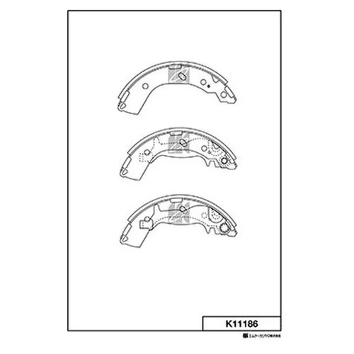 КОЛОДКИ ТОРМ.БАР.HY GETZ 1.1-1.6 02- БЕЗ АБС (D=180MM) K11186