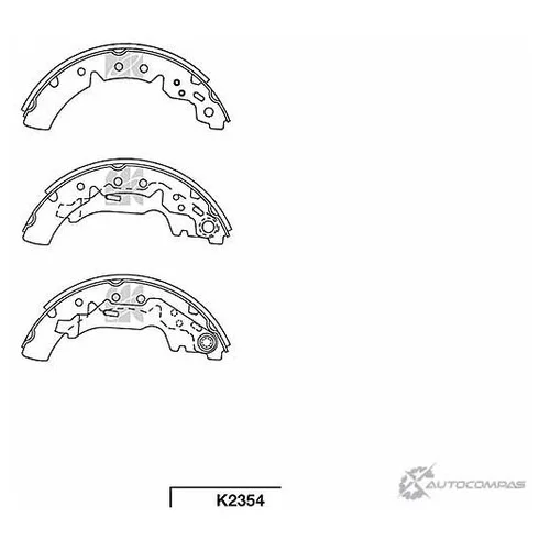 КОЛОДКИ ТОРМОЗНЫЕ БАРАБАННЫЕ TOYOTA CARINA E 1.6/1 K2354