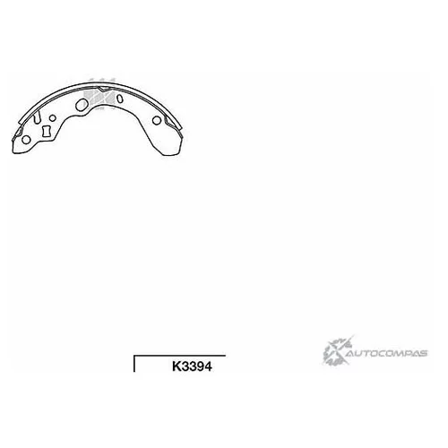 КОЛОДКИ ТОРМОЗНЫЕ БАРАБАННЫЕ MAZDA 323 1.4-2.0TD 9 K3394