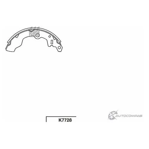 К-Т КОЛОДОК БАРАБАННЫХ K7728