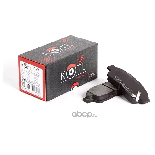 КОЛОДКИ ТОРМОЗНЫЕ TOYOTA CALDINA 10/97-09/02, TOYOTA CAMRY 06/91-11/01, TOYOTA CARINA E 04/92-09/97, TOYOTA CELICA 11/93-11/99, TOYOTA COROLLA 07/92-06/02, ПЕРЕДНИЕ 1143KT