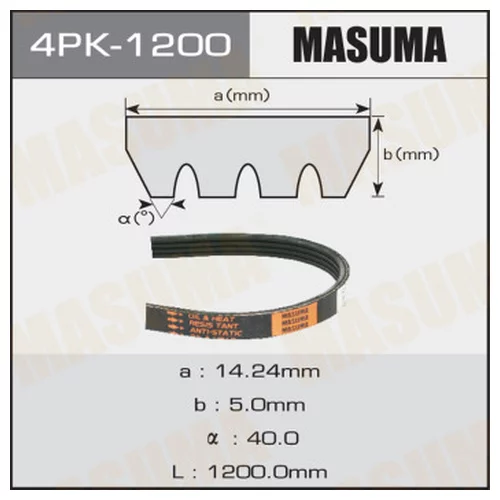 РЕМЕНЬ РУЧЕЙКОВЫЙ MASUMA 4PK-1200 4PK-1200