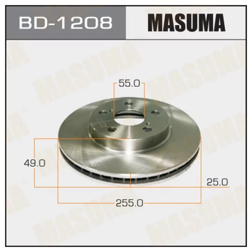 ДИСК ТОРМОЗНОЙ MASUMA BD1208