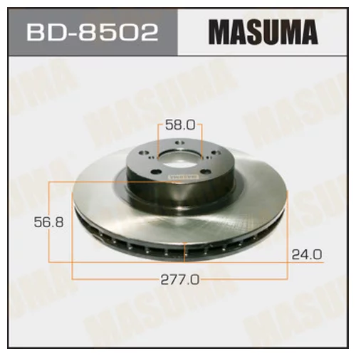 ДИСК ТОРМОЗНОЙ MASUMA BD8502