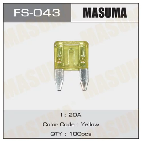 ПРЕДОХРАНИТЕЛЬ ФЛАЖКОВЫЙ МИНИ MASUMA FS043