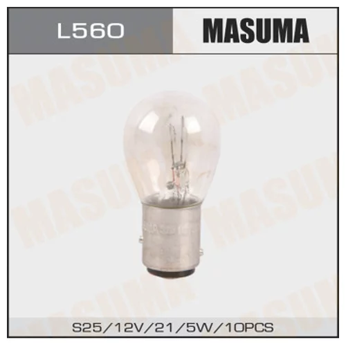 ЛАМПА ЦОК. 12V 21+5W BAY15D S25 (УПАКОВКА 10 ШТ, ЦЕНА ЗА 1 ШТ) L560