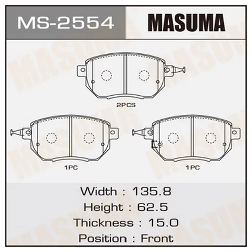 КОЛОДКИ ДИСКОВЫЕ MASUMA MS2554