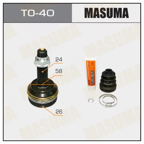 ШРУС MASUMA 26X58X24 (1/6) TO-40