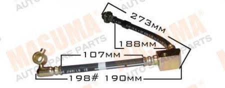 ШЛАНГ ТОРМОЗНОЙ NISSAN (ПЕРЕД.) PRIMERA P10 RH bh-198