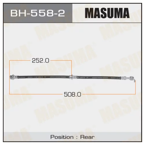 ШЛАНГ ТОРМОЗНОЙ MASUMA N-  /REAR/  X-TRAIL N30, PRIMERA P12 LH bh-558-2
