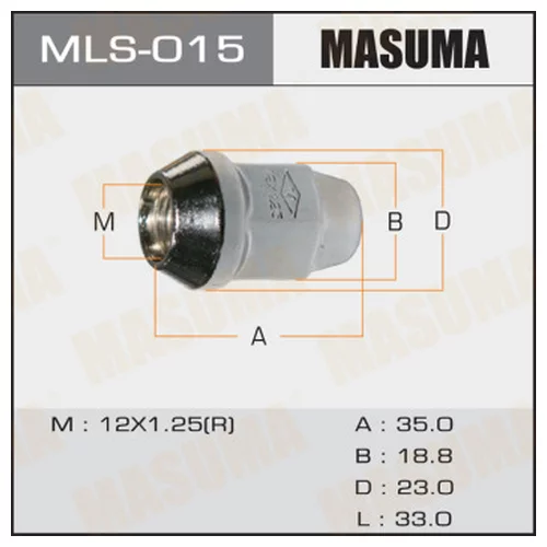  MASUMA 12X1.25 /  =19 mls-015