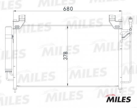 РАДИАТОР КОНДИЦИОНЕРА (ПАЯНЫЙ) MAZDA CX-7 2.3 07- ACCB084 ACCB084
