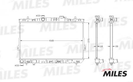 РАДИАТОР ПАЯНЫЙ ACRB024 ACRB024